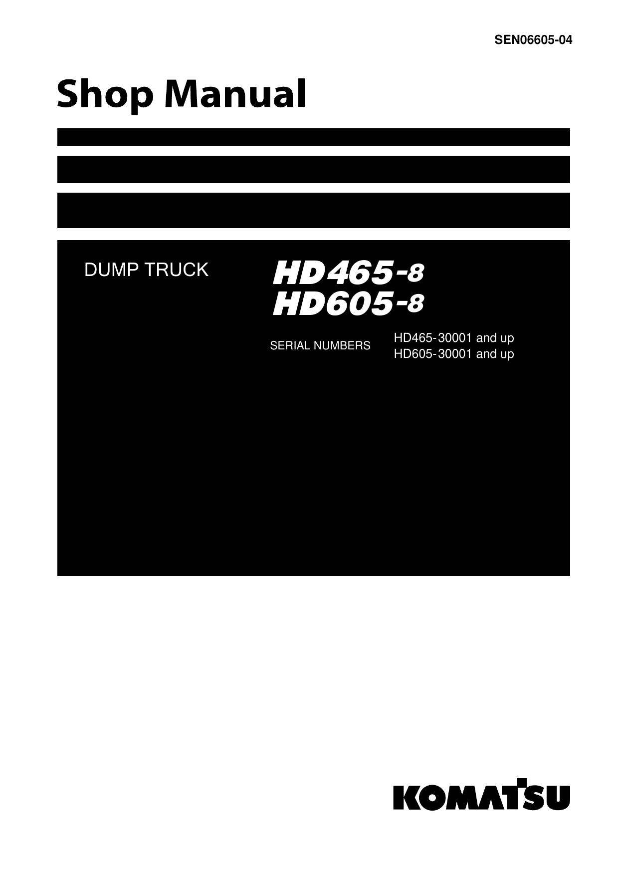 HD465-8,HD605-8
